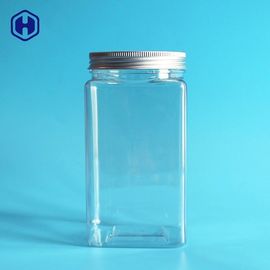 アルミニウムねじ帽子が付いている薄い壁の正方形のプラスチック食品容器