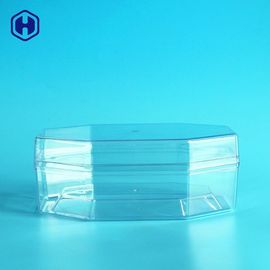 八角形のプラスチック食糧貯蔵は340ml 12ozを包むチョコレート ケーキを震動させる