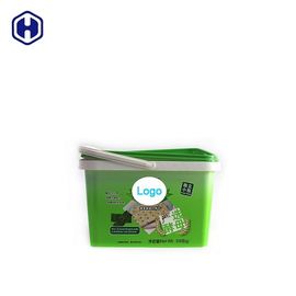 反偽造のプラスチック クッキーの容器IMLの装飾2.8L