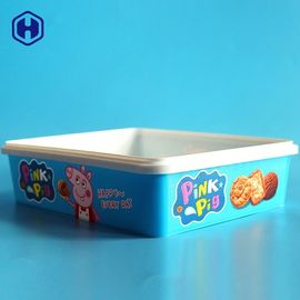 熱い詰物はIML箱の円形のクッキーのプラスチック包装SGSのFDA QSをカスタマイズします