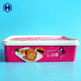 小さいIML箱の月のビスケットのチーズケーキのプラスティック容器の反傷