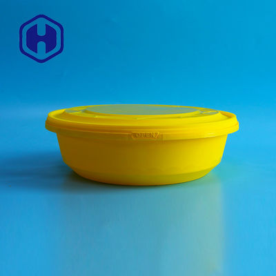 2000ml IMLのプラスティック容器の白く黒く黄色い再生利用できるMicrowavableボールを取る