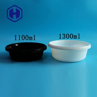 37oz 44oz 51ozの円形のプラスチック食糧貯蔵容器の積み重ね可能なこぼれの証拠