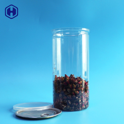アルミニウムふたの明確なプラスチック缶長く高い1380ml 401#のポップ コーンの包装