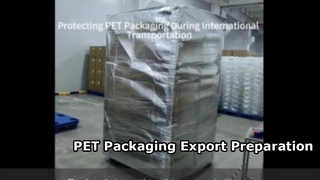 世界中に配送できる食品グレードの PET 包装を保護する輸出梱包プロセス