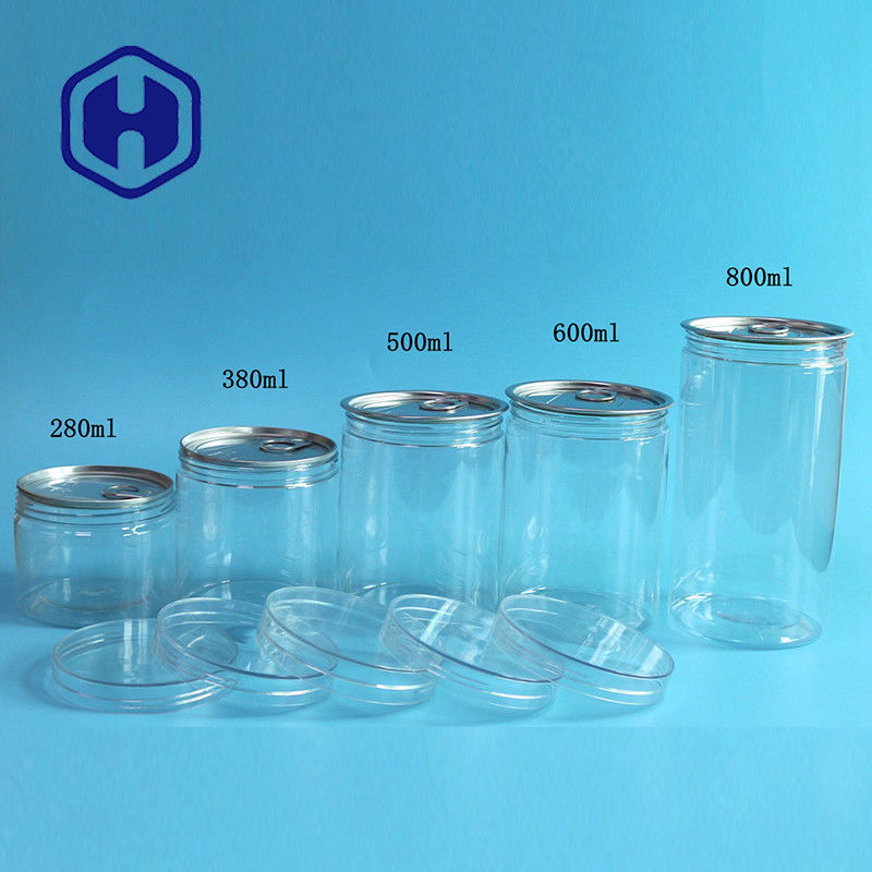 容易な開いた空のプラスチック ペット フードの缶360mlは気密ねじふたのあたりのフルーツ野菜を乾燥する