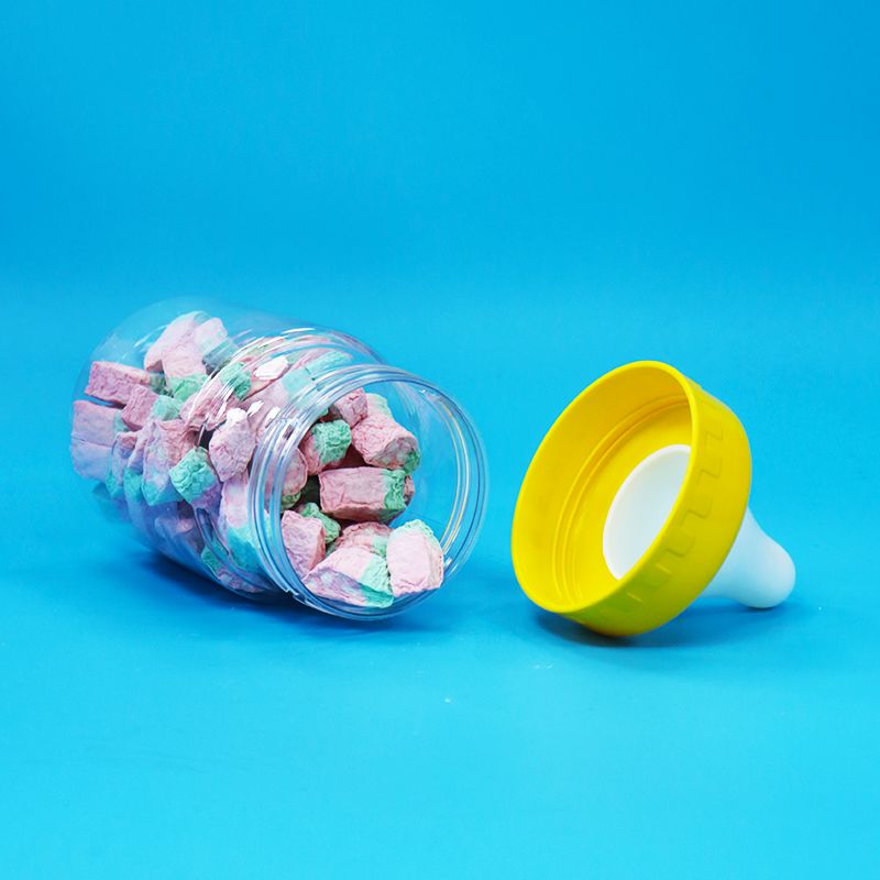 食品グレード 透明なPET プラスチック 密閉されたボトル スクリューキャップ 食品菓子クッキー