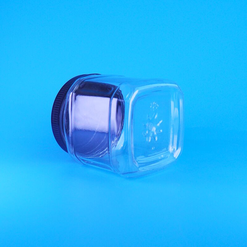 スクウェア クリア 空気のないスクリュー蓋 プラスチック スナック ラジン ブロード 豆 パイン ナッツ 貯蔵器