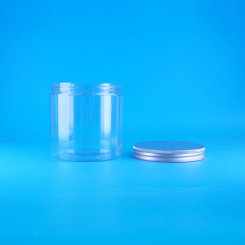 シリンダー イージーオープン蓋 食品 コーヒー 菓子 クッキー ローズティー プラスチック クリア PET ジャー