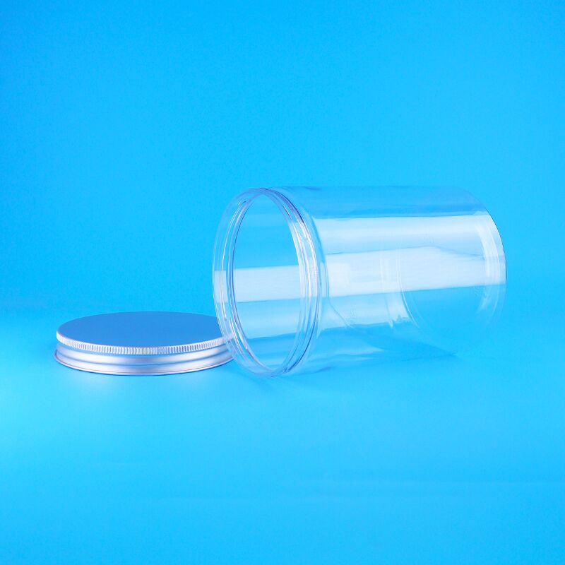 広口 赤ナツメ オリーブ ポップコーン 丸型 透明 PET 食品グレード ジャー スクリュー フラット蓋