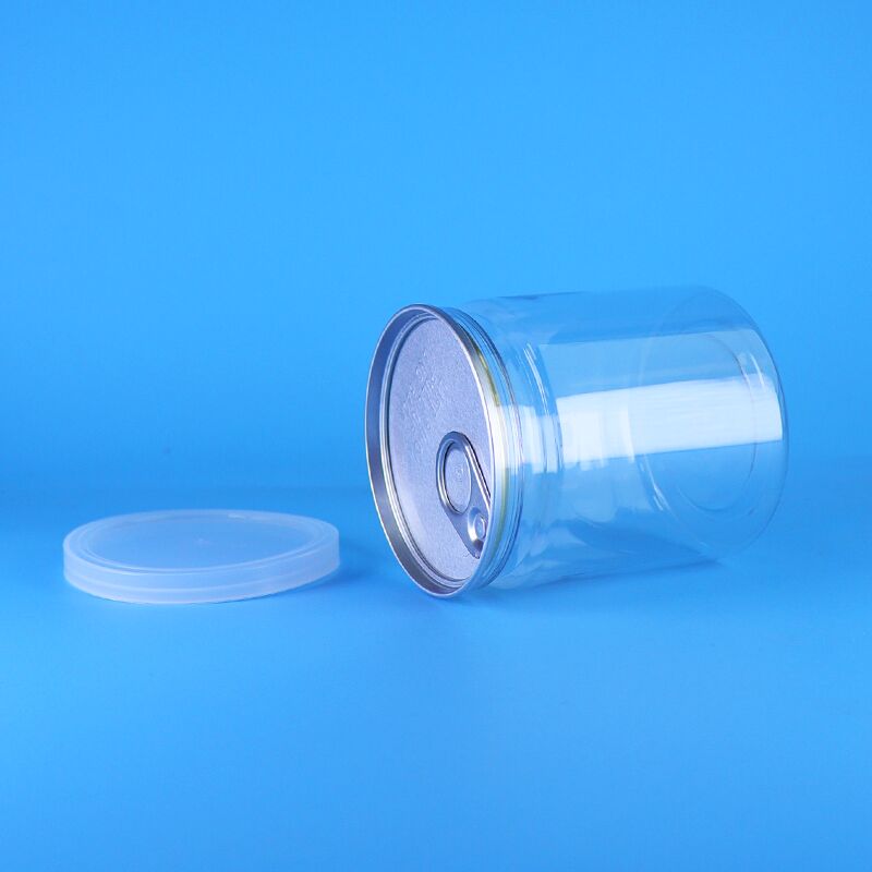 ポップコーンとポテトピュレのための簡単に開く蓋付きの250ml防空PET瓶 プラスチック包装瓶