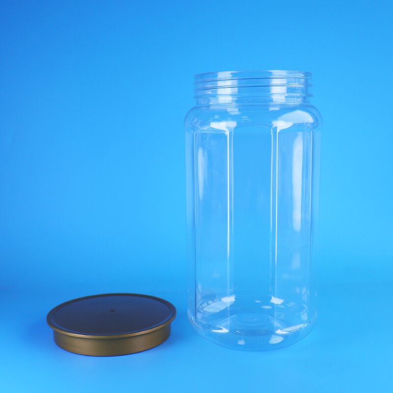 Food Packaging Solutions Well Sealing PET Plastic Storage Jar Custom Design For Food
