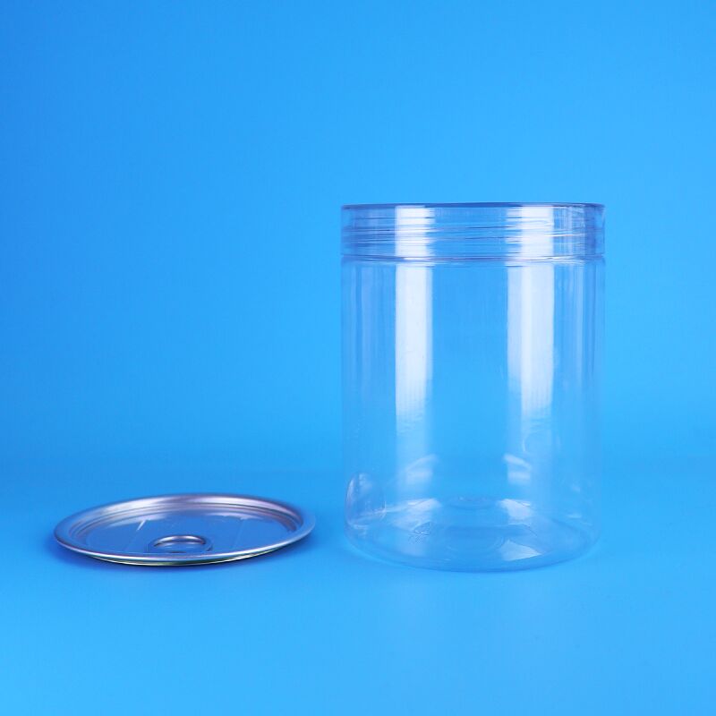 食品グレードのカスタム漏れ防止PET保存容器（キャンディー、ナッツ用スクリューキャップ付き）