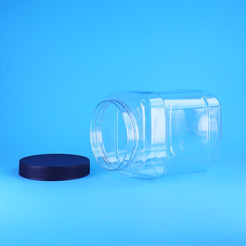 透明食品保存容器 カスタムスクエアPETプラスチックベビーフードジャー スクリューキャップ