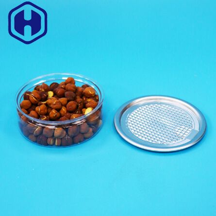 食品キャンディービスケットスナック包装用、イージーオープンエンド丸型プラスチックPET缶