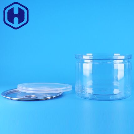 食品、お菓子、クッキー、スナック、お茶の缶詰包装用プラスチックPET丸型イージーオープン蓋