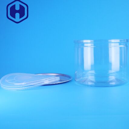 乾燥果物 キャンディ 食品包装ソリューション 簡単に開いた蓋付きの透明なPETプラスチック缶