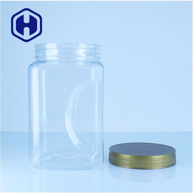 スクエア PET プラスチック ミツバチ 瓶 フラット 蓋 食品 グレード BPA 無料 簡単に 倒す スパイス スナック