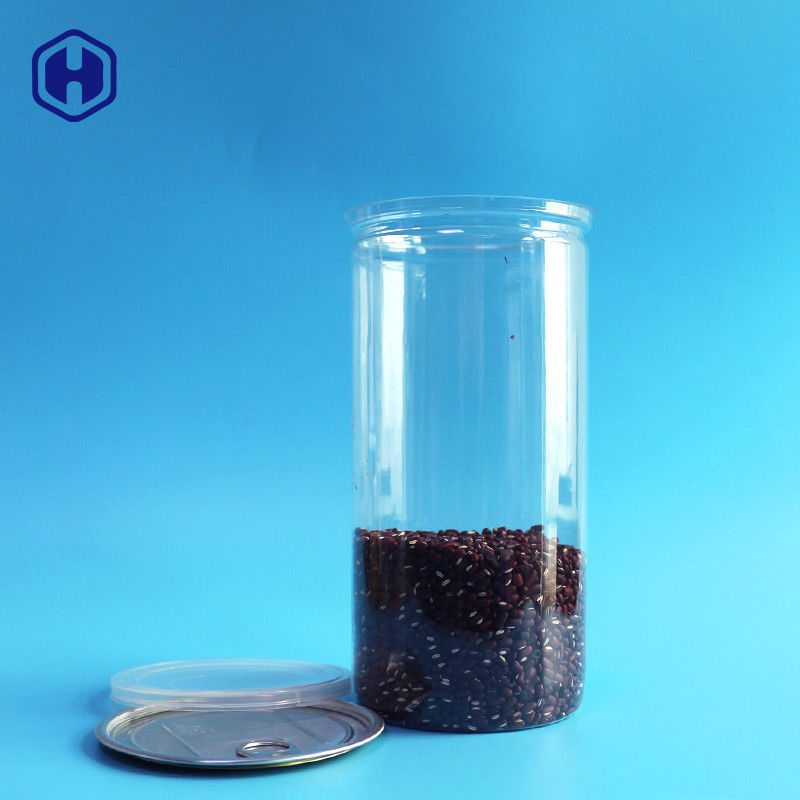 アルミニウムふたの明確なプラスチック缶長く高い1380ml 401#のポップ コーンの包装