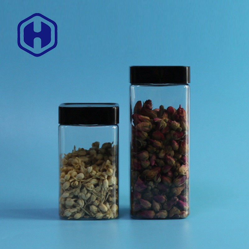 明確な空の漏出証拠の555ml食糧正方形ペット瓶を包むプラスチック瓶のビスケットの米