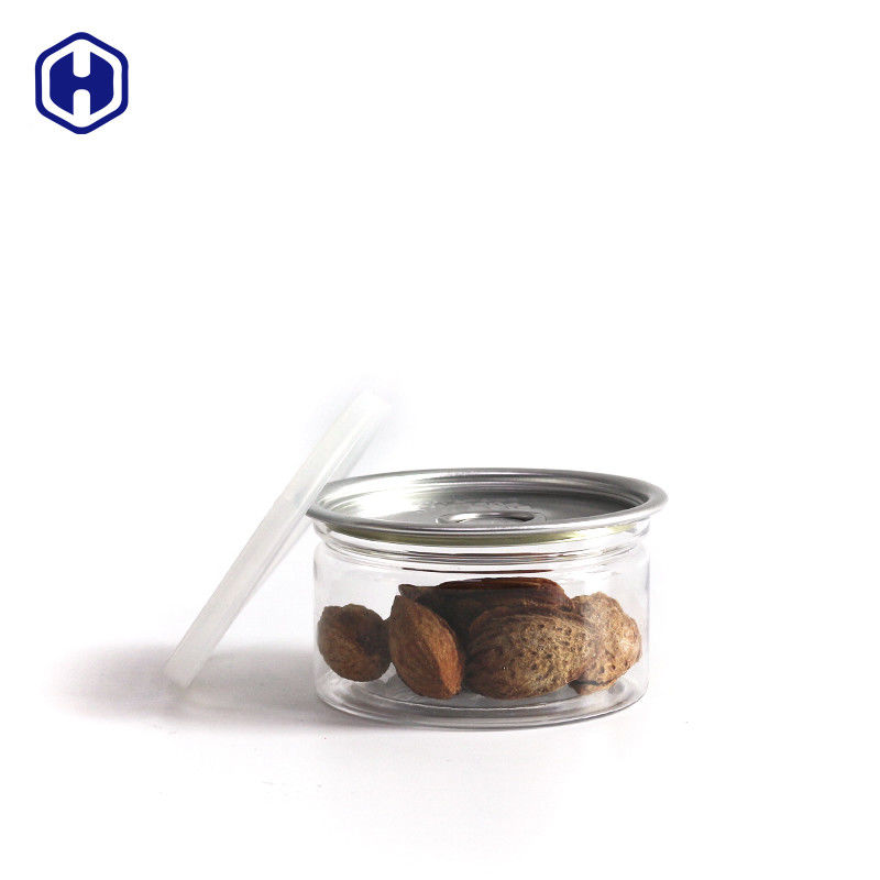 100ml 3.5gの乾燥したハーブの明確なプラスチック缶EOE 211# 38mmの高さペット マグロはできる