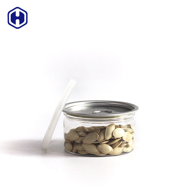 100ml 3.5gの乾燥したハーブの明確なプラスチック缶EOE 211# 38mmの高さペット マグロはできる