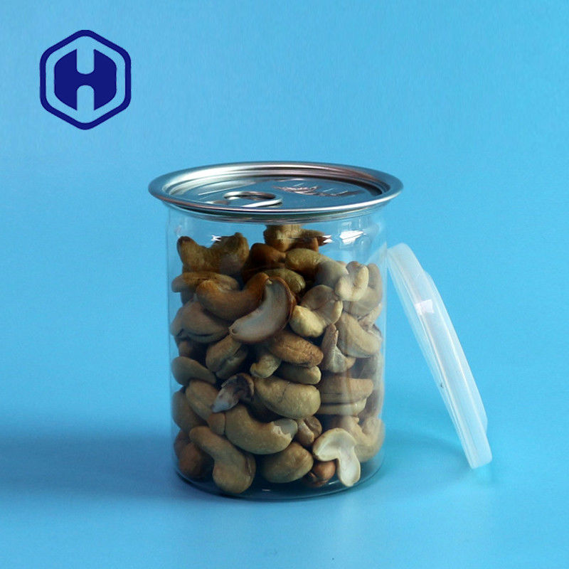 透明なPETプラスチック缶 300ml キャシュー杏仁ピーナッツ 混合ナッツ 梱包