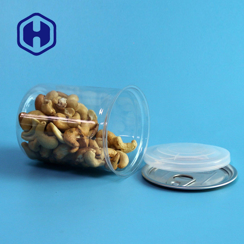 透明なPETプラスチック缶 300ml キャシュー杏仁ピーナッツ 混合ナッツ 梱包