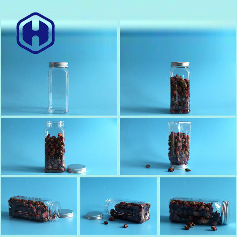 食糧気密の広い口空アルミニウムねじ帽子のための580ml正方形ペット プラスチック瓶