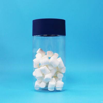 食品グレードの楕円形透明プラスチックPETクッキーナッツキャンディジャー、改ざん防止キャップ付き