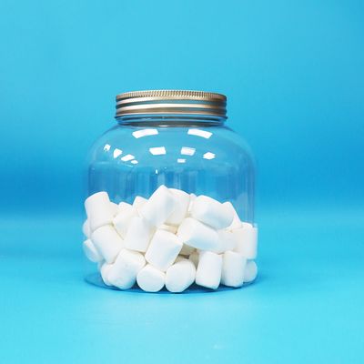 アルミニウムスクリュー蓋 透明プラスチック PET 丸型キャンディーナッツ日用食品ジャー 環境に優しい