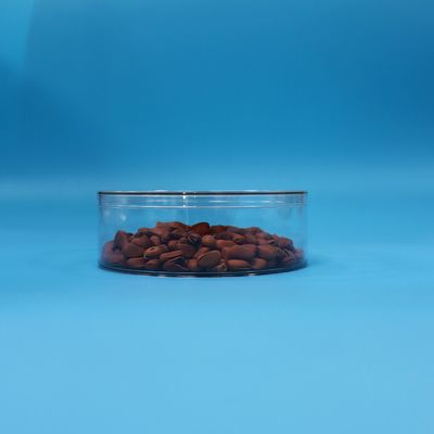 Bpa Free Clear PET Plastic Dried Fruit Pistachio Containers Transparent Flat Lids