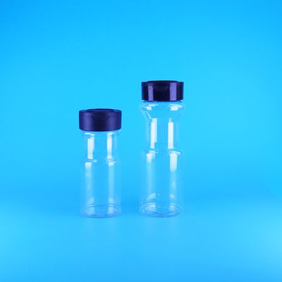 Transparent 100ml Plastic PET Food Grade Pepper Powder Spice Jar And Sifting Lid