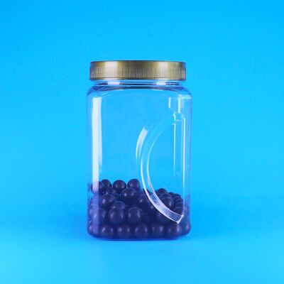 PET 透明ブラウン蓋 プラスチック食品グレード ロリポップ バダム ドライジャックフルーツ ジャー