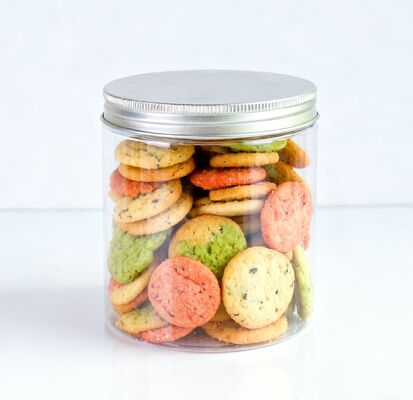 透明広口マッシュポテトヨーグルトアイスクリーム丸型PETジャーアルミ蓋