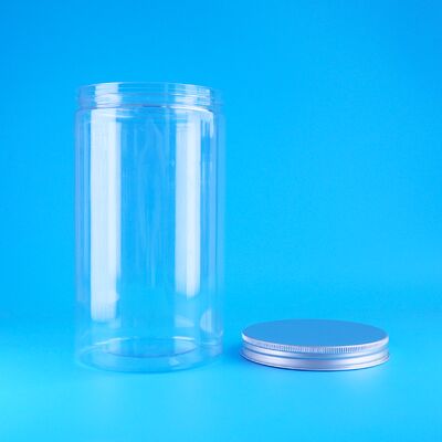 鮮明な食品級 乾燥した果物 脆いピーナッツ 熊 ビスケット 丸いPETボトル スクリューキャップ